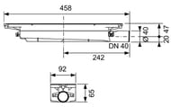 ����� TECEdrainprofile ������ DN40, ������� ����, 673001