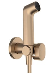 Уценка! Гигиенический душ Hansgrohe Bidette с держателем, шланг 1250мм, шлифованная бронза 29232140 - уценка. — миниатюра 1
