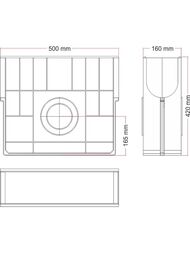 �������������� ����������� Gidrolica Standart Plus � ����. �����. ������ DN 100 (500�160�423) 8084