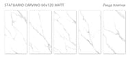 ��������������� ������ Staro Velvet Statuario Carvino (1200x600x8), �����, (2 ��.� ��) �2
