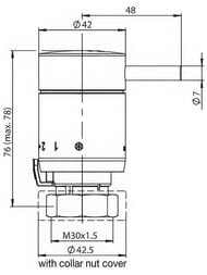 Термоголовка Oventrop Pinox H, M30x1,5, жидкостный чувст.элемент, однорычажный, белый,  1012166