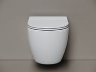 Унитаз подвесной Ceramicanova Мия (Mia) Торнадо 52 см сиденье микролифт крепления белый арт CN1805T — изображение 3