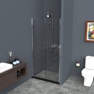 Дверь в нишу BelBagno Uno (600x1900) UNO-B-2-60-C-Cr распашная, стекло прозрачное/профиль хром