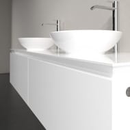 Тумба под 2 умывальника Villeroy & Boch LEGATO (1600х380х500) подвесная, 2 ящика, белый B59900DH