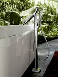 Смеситель Axor Starck Organic 12016000 термостат для ванны напольный хром
