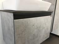 Тумба COMFORTY Эдинбург-60 (600х525х400) подвесная, с раковиной и столеш., бетон светлый 00-00001928