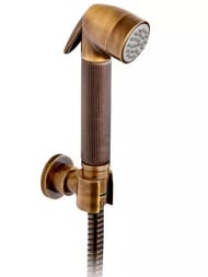 Гигиенический душ Nicolazzi 5523BZ с держателем и шлангом, бронза