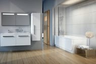 Шторка на ванну RAVAK 10CVS2-100 L (990х1500) левая, профиль блестящий, стекло Transparent