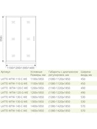 ����� ������� GOOD DOOR BAS LATTE WTW-130-C-WE (130�185) ����������, ������� �����/������ ����������