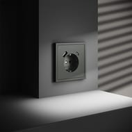 Розетка с USB, A+C Voltum S70 VLS040506, титановый