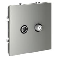 Розетка телевизионная Voltum S70 VLS060405, серебро