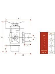 ���� ������� ��� ���� ITAP 060 1/2" �� �������, �������
