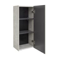 Шкаф AQUATON Сохо 1A258403AJ9A0 350x250x800 мм, подвесной, 1 дверца, слэйт/галька серая