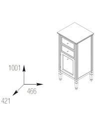 ����� Caprigo ������� bianco antico 466�1001�421 �����, 2 ��������� ����� 10361L-B002