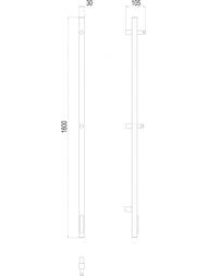 ����������������� TERMINUS ������ UNO ���� 1600 �������������, sensor quick touch, Ral 9005 ������ �������