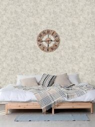 Обои виниловые на флизелине Grandeco Anastasia A55303 (1,06х10,05) штукатурка, серые (рул.)
