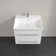 Тумба под раковину Villeroy & Boch Avento (580х452х514) 2 ящика, белое стекло A88900B4