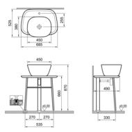 ������� ��� ���������� Vitra Plural (700�490�646) � �������, ������� ������� 64052