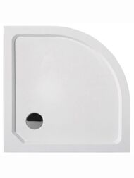Душевой поддон из стеклокомпозита CEZARES (800х800х150) полукруглый TRAY-SMC-R-80-550-150-W белый