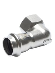 Уголок пресс Franta 28х1/2"В 90*, нержавеющая сталь SUS 304, V20281200G