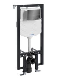 Инсталляция для унитаза WasserKRAFT Vils с клавишей смыва, цвет: черный 56TLT.010.ME.PB04