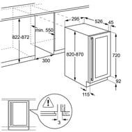 ������ ���� AEG SWB63001DG (820x294x571) ������������, ������/����.�����