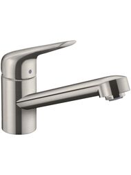 Смеситель Hansgrohe Focus M42 для кухни 100 мм поворотный излив сталь 71808800 — миниатюра 1