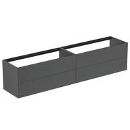 Тумба под раковину Ideal Standard CONCA (2385x505x540) 4 ящика, антрацит матовый лак T4336Y2