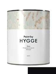 Интерьерная краска HYGGE Fleurs (7%), 0,9л, RAL 9005 Jet black (шт.)