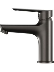 Смеситель для раковины ESKO Lagos Gun Metal LG26GM однозахватный, низкий излив, цвет: темно-серый
