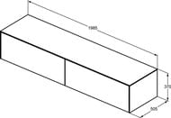 ����� ��� �������� Ideal Standard CONCA (1985x505x370) 2 �����, ������ ����, �� ����������� T4316Y5