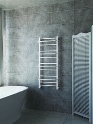 GROTA VISTA Полотенцесушитель водяной 480x1200 белый, диагональное/нижнее покл. D-1/2"