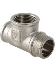 Тройник VALTEC 1/2" ВВН, лат.никелир, VTr.134.N.0004