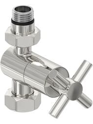 Вентиль прямой крест СУНЕРЖА нерж. сталь, 1/2"Нх3/4" накидная гайка, 00-1409-1234