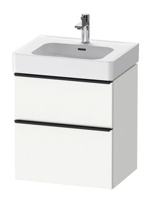 Тумба под раковину Duravit D-Neo (625x584x452мм) подвесная, белый матовый DE4376004180000