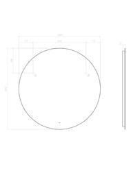 ������� VIGO Otti Classic 1000 (1000�1000) �������, LED Ambilight, ������