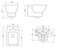 ������ ��������� BelBagno Lago (525x360x415) �������������� ������, ����� BB128CH