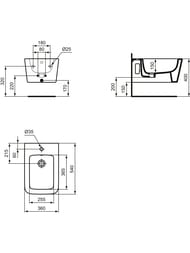 ���� ��������� Ideal Standard BLEND CUBE 360x540x250 �� ������� ����������, ����� T368701