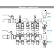 ������� ������������ 1"�x1/2"�x1/2"� VTc.530.N.060404