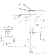 Смеситель для биде Remer Slash SL20BO, белый матовый — миниатюра 2