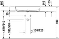 �������� Duravit Luv 700�400 �����������, ����� �������, ������ � ������������ ������� 0379702300