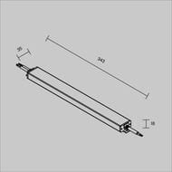 Блок питания Maytoni Lighting control 725003 24В DALI DT6 150Вт IP 67, серебро