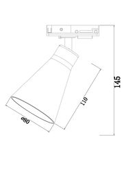 �������� ���������� Maytoni Virar (�����) TR022-1-GU10-W Unity GU10 10��, IP20, �����