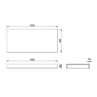 Столешница Armadi Art Flat (Флэт) 100 см 869-100 белый