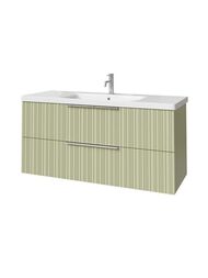 Тумба под раковину Caprigo RAIN 120 (1166х446х550) подвесная, 2 ящика, цвет Фисташка 36516-SF024