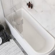 Комплект AM.PM Like WK80EE Ванна 170х70 с каркасом, шторка 100х150 стекло, душевая система, крючок