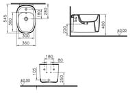 ���� Vitra Plural ��������� 550 ��, ����������������� ��������, �������, ������� ���. 7831B420-0288