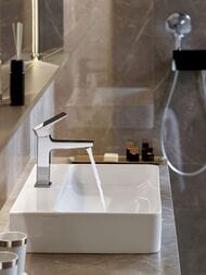 Кран Hansgrohe Metropol 32501000 для умывальника, однорычажный 100 хром для  холодной воды
