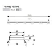 Основа для плитки 1200мм TECEdrainline "plate II" 601272 — миниатюра 4
