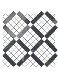 Мозаика Atlas Concorde Marvel Cremo Mix Diagonal Mosaic (305х305) кремовая+черная, 9MVF (кв.м.)